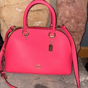 Coach Pink Leather Satchel